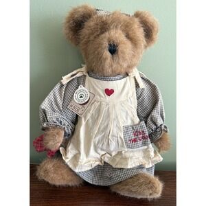 Boyds Honey Buns 14" Plush Bear - KISS THE COOK RETIRED~2002 With Tags